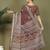 Brown printed cotton ready-to-wear saree with pocket and inner lining 