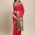 party wear saree with rich pallu and contrast zari border