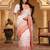 woven linen cotton saree with intricate patterns and tassel