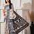 Elegant woven linen cotton saree for durga puja & diwali | ethnic motif design with rich zari border sari