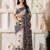 ethnic motif woven linen cotton saree with zari border