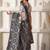 ethnic motif woven linen cotton saree with zari border
