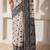 ethnic motif woven linen cotton saree with zari border