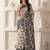 ethnic motif woven linen cotton saree with zari border