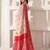 Elegant woven linen cotton saree for durga puja & diwali | ethnic motif design with rich zari border sari