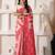 ethnic motif woven linen cotton saree with zari border
