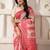 ethnic motif woven linen cotton saree with zari border