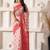 ethnic motif woven linen cotton saree with zari border