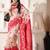 ethnic motif woven linen cotton saree with zari border