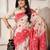 ethnic motif woven linen cotton saree with zari border