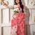 ethnic motif woven linen cotton saree with zari border
