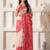 ethnic motif woven linen cotton saree with zari border