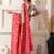 ethnic motif woven linen cotton saree with zari border