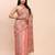 Elegant cream jacquard linen cotton saree with traditional multicolor weave tassel pallu festive casual wear