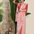 Premium woven linen cotton saree with traditional zari border elegant festive look perfect for durga puja sari