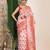 woven linen cotton saree with zari border