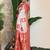 Premium woven linen cotton saree with traditional zari border elegant festive look perfect for durga puja sari