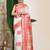 woven linen cotton saree with zari border