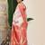 woven linen cotton saree with zari border