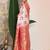 woven linen cotton saree with zari border