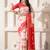 Elegant woven linen cotton saree for durga puja diwali | ethnic motif design with rich zari border festive sari