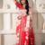 Elegant woven linen cotton saree for durga puja diwali | ethnic motif design with rich zari border festive sari