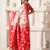 Elegant woven linen cotton saree for durga puja diwali | ethnic motif design with rich zari border festive sari