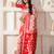 ethnic motif woven linen cotton saree with zari border