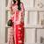 ethnic motif woven linen cotton saree with zari border