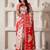 ethnic motif woven linen cotton saree with zari border