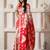 ethnic motif woven linen cotton saree with zari border