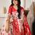 ethnic motif woven linen cotton saree with zari border