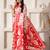 ethnic motif woven linen cotton saree with zari border
