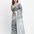 Linen cotton saree with traditional butta weaving tassel pallu | lightweight festive saree sari