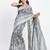 Linen cotton saree with traditional butta weaving tassel pallu | lightweight festive saree sari