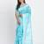 Linen cotton saree with butta weaving tassel pallu