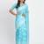 Linen cotton saree with butta weaving tassel pallu