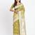 Linen cotton saree with butta weaving tassel pallu