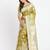 Linen cotton saree with butta weaving tassel pallu