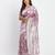 Linen cotton saree with butta weaving tassel pallu