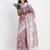 Linen cotton saree with butta weaving tassel pallu