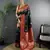 Black silk blend woven butta weaving banarasi saree with zari border