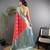 Hot pink silk blend woven butta weaving banarasi saree with zari border