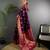 Purple silk blend woven butta weaving banarasi saree with zari border