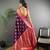 Purple silk blend woven butta weaving banarasi saree with zari border