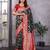 Black silk blend zari zaal weaving banarasi saree with contrast blouse