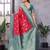 Red silk blend zari zaal weaving banarasi saree with contrast blouse