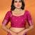 Purple silk blend paisley zari weaving banarasi saree with contrast border