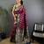 Wine silk blend paisley zari weaving banarasi saree with contrast border
