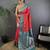Pink silk blend paisley zari weaving banarasi saree with contrast border